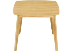 Miliboo Table Extensible-Table à manger extensible scandinave carrée placage chêne L90-130 cm LEENA