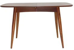 Miliboo Table Extensible-Table à manger extensible rectangulaire en bois foncé L130-160 cm NORDECO