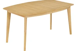 Miliboo Table Extensible-Table à manger extensible scandinave en bois clair L150-200 LEENA