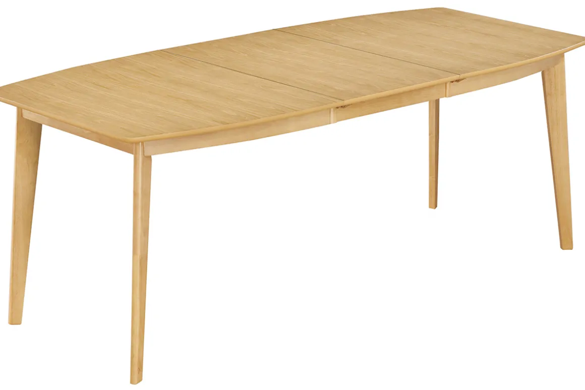 Miliboo Table Extensible-Table à manger extensible scandinave en bois clair L150-200 LEENA