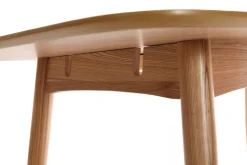 Miliboo Table Extensible-Table à manger extensible rectangulaire en bois clair L130-160 cm NORDECO