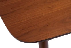 Miliboo Table Extensible-Table à manger extensible carrée en bois foncé L90-130 cm NORDECO