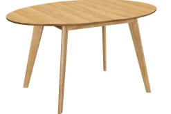 Miliboo Table Extensible-Table à manger extensible ovale en bois clair L150-200 cm MARIK