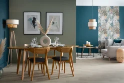 Miliboo Table Extensible-Table à manger extensible ovale en bois clair L150-200 cm MARIK