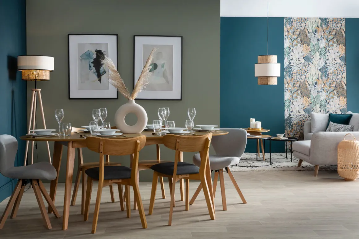 Miliboo Table Extensible-Table à manger extensible ovale en bois clair L150-200 cm MARIK