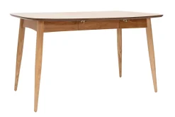 Miliboo Table Extensible-Table à manger extensible carrée en bois clair L90-130 cm NORDECO