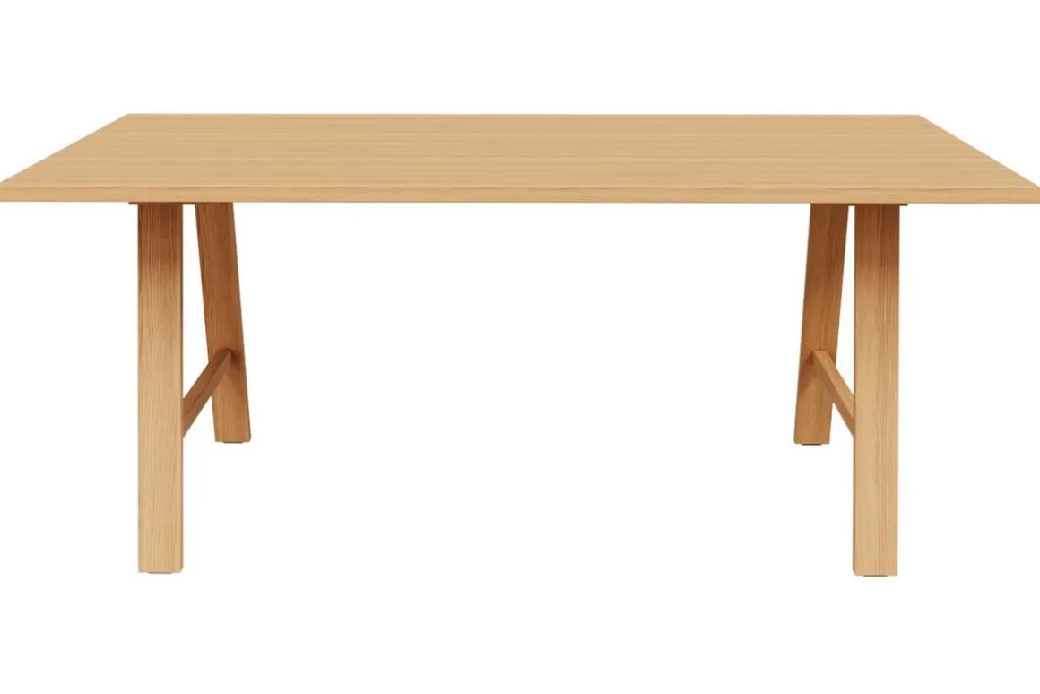 Miliboo Table À Manger Fixe-Table à manger rectangulaire bois chêne L180 cm SAULE