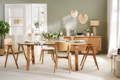 Miliboo Table À Manger Fixe-Table à manger rectangulaire bois chêne L180 cm SAULE