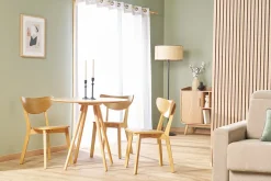 Miliboo Table À Manger Fixe-Table à manger ronde bois clair D90 cm ARTIK