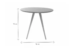 Miliboo Table À Manger Fixe-Table à manger ronde bois clair D90 cm ARTIK