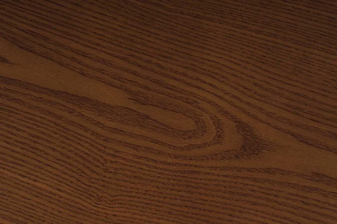 Miliboo Table À Manger Fixe-Table à manger ronde design noyer D106 cm WALFORD