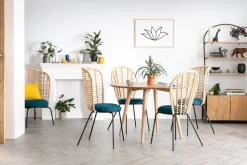 Miliboo Table À Manger Fixe-Table à manger ronde frêne D120 cm LIVIA