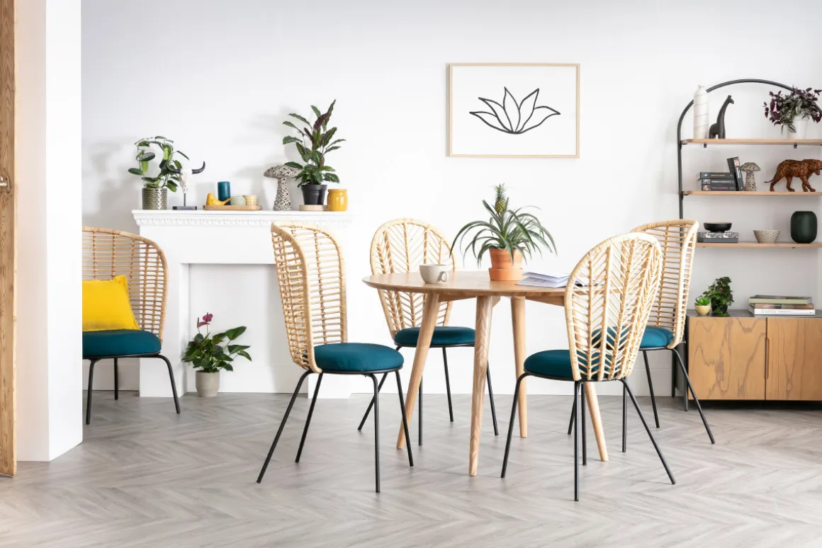 Miliboo Table À Manger Fixe-Table à manger ronde frêne D120 cm LIVIA