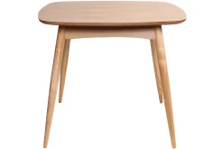 Miliboo Table À Manger Fixe-Table à manger scandinave carrée frêne naturel L90 cm BALTIK