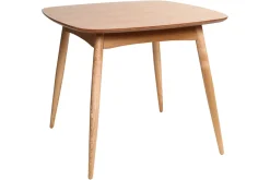 Miliboo Table À Manger Fixe-Table à manger scandinave carrée frêne naturel L90 cm BALTIK