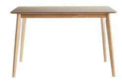 Miliboo Table À Manger Fixe-Table à manger scandinave finition frêne L120 cm ELION