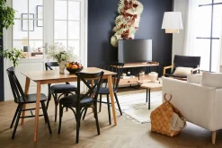 Miliboo Table À Manger Fixe-Table à manger scandinave finition frêne L120 cm ELION