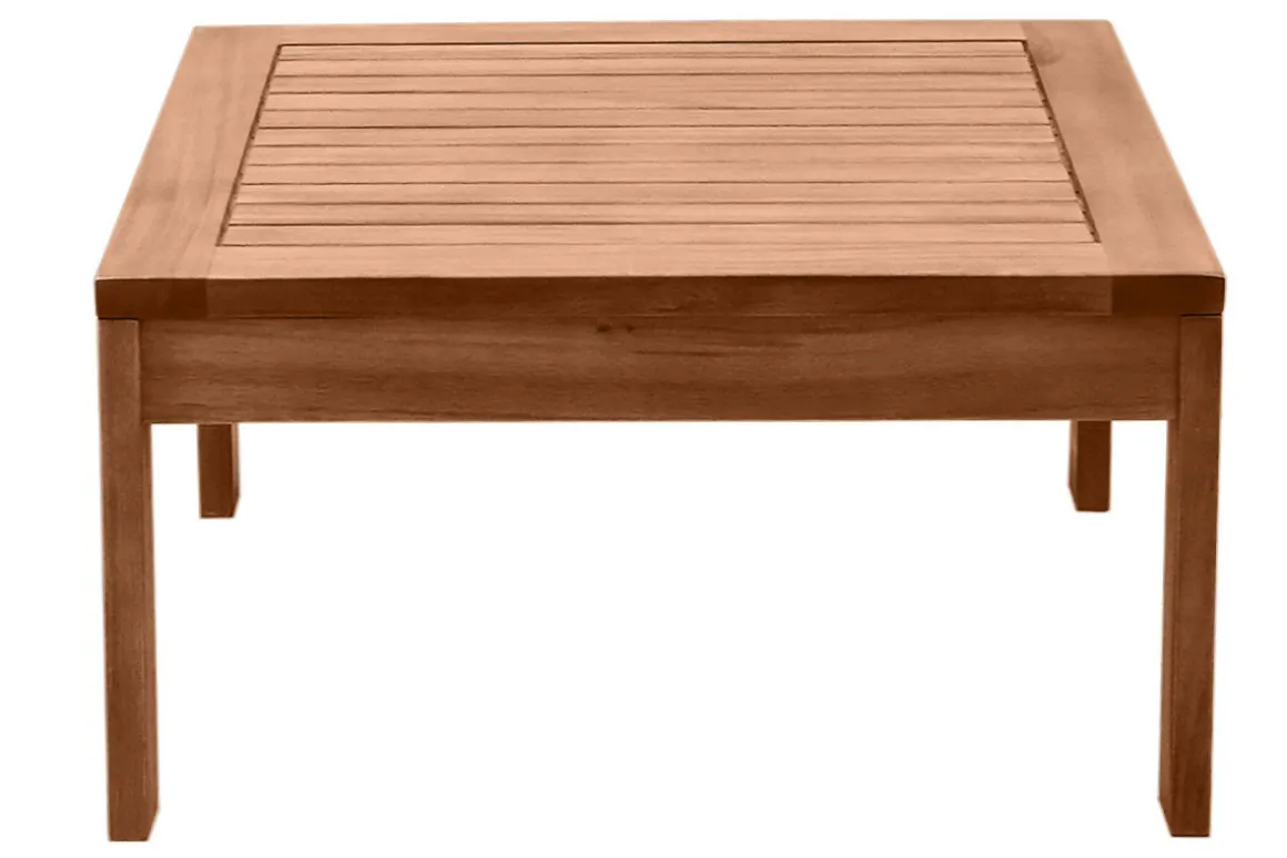 Miliboo Table De Jardin-Table basse de jardin carré en bois massif L60 cm SALVADOR
