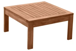 Miliboo Table De Jardin-Table basse de jardin carré en bois massif L60 cm SALVADOR