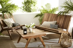 Miliboo Table De Jardin-Table basse de jardin en bois massif L65 cm TIDAK