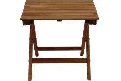 Miliboo Table De Jardin-Table basse de jardin pliante en bois massif L40 cm ITZA