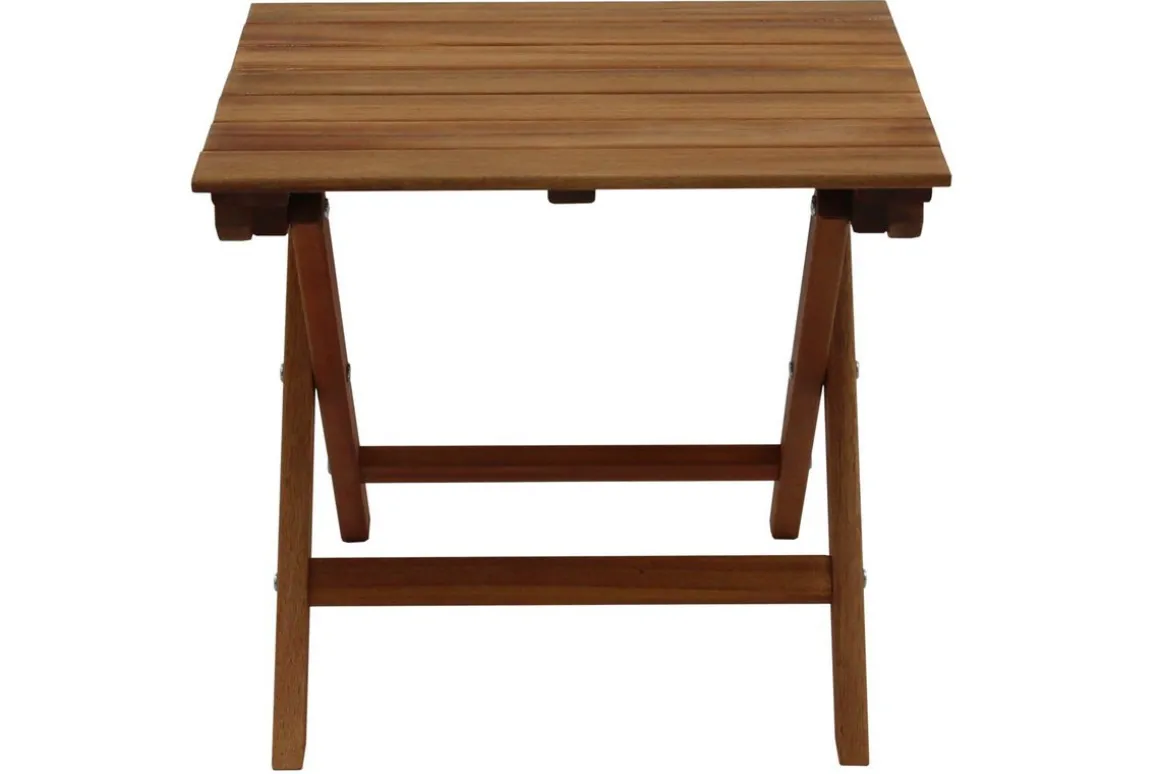 Miliboo Table De Jardin-Table basse de jardin pliante en bois massif L40 cm ITZA