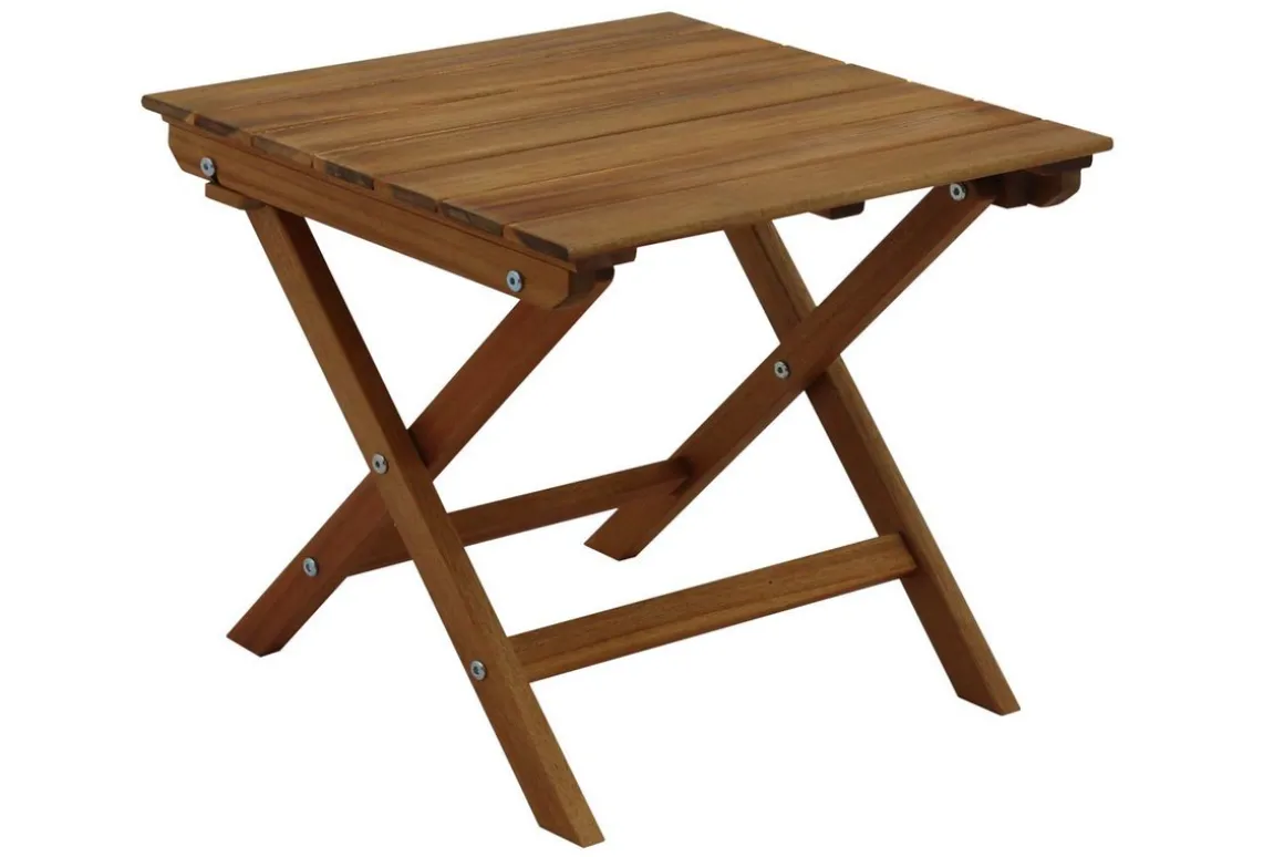 Miliboo Table De Jardin-Table basse de jardin pliante en bois massif L40 cm ITZA