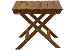 Miliboo Table De Jardin-Table basse de jardin pliante en bois massif L40 cm ITZA