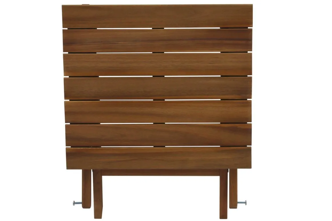 Miliboo Table De Jardin-Table basse de jardin pliante en bois massif L40 cm ITZA