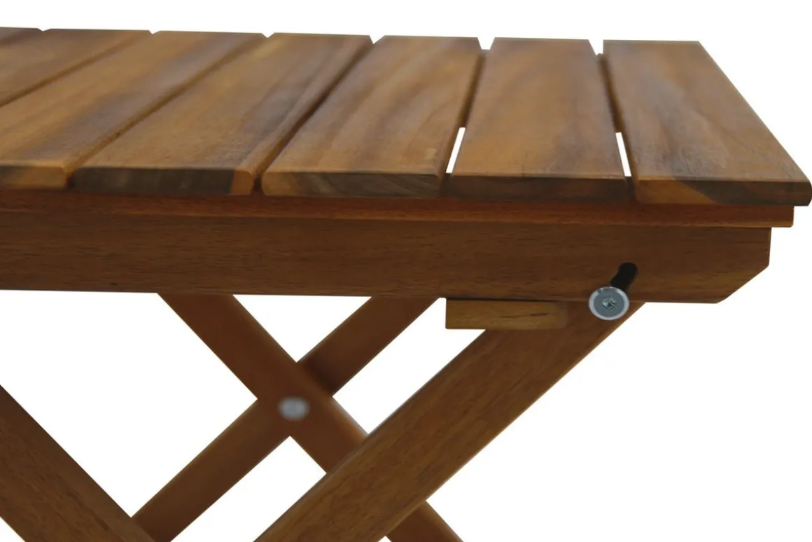 Miliboo Table De Jardin-Table basse de jardin pliante en bois massif L40 cm ITZA