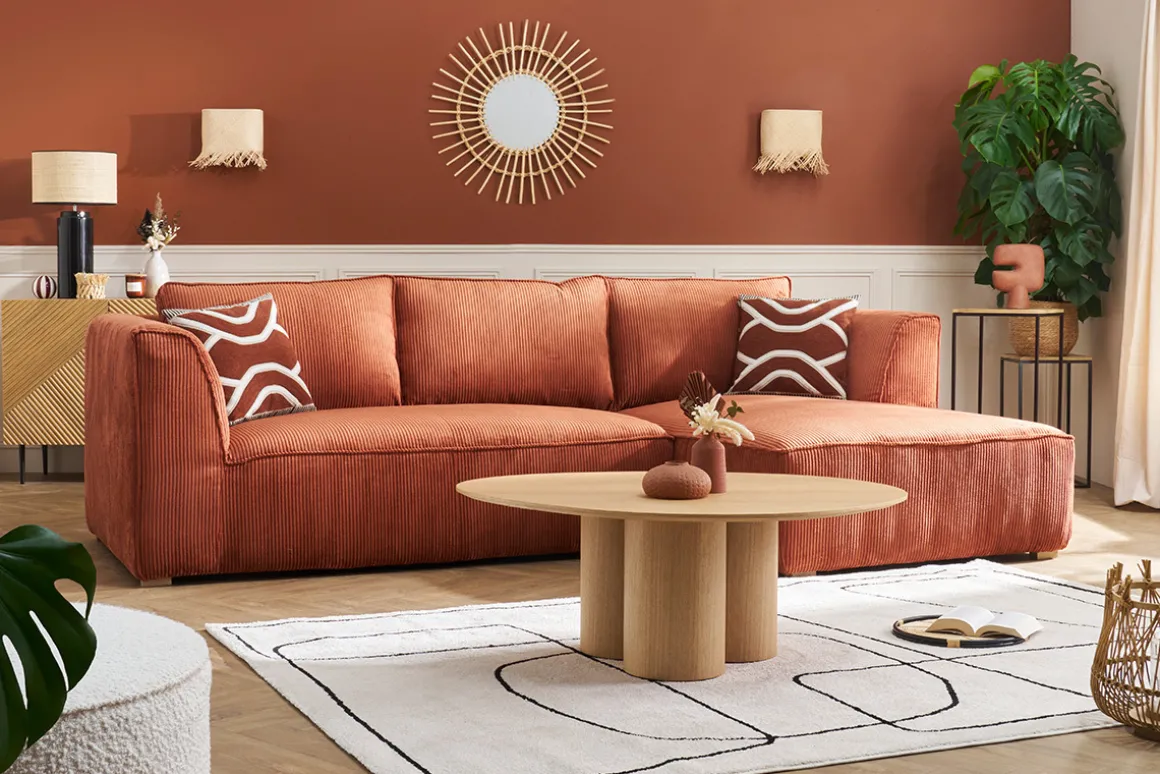 Miliboo Table Basse-Table basse design bois clair L100 cm HOLLEN