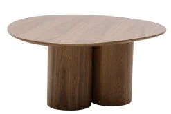 Miliboo Table Basse-Table basse design bois foncé noyer L100 cm HOLLEN