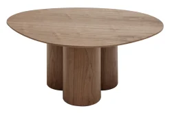 Miliboo Table Basse-Table basse design bois foncé noyer L78 cm HOLLEN