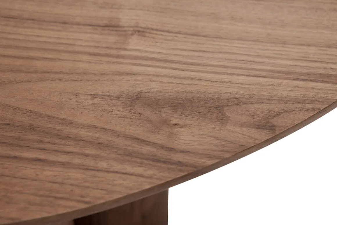 Miliboo Table Basse-Table basse design bois foncé noyer L78 cm HOLLEN