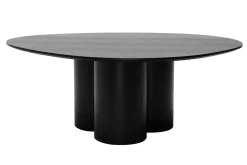 Miliboo Table Basse-Table basse design bois noir L100 cm HOLLEN