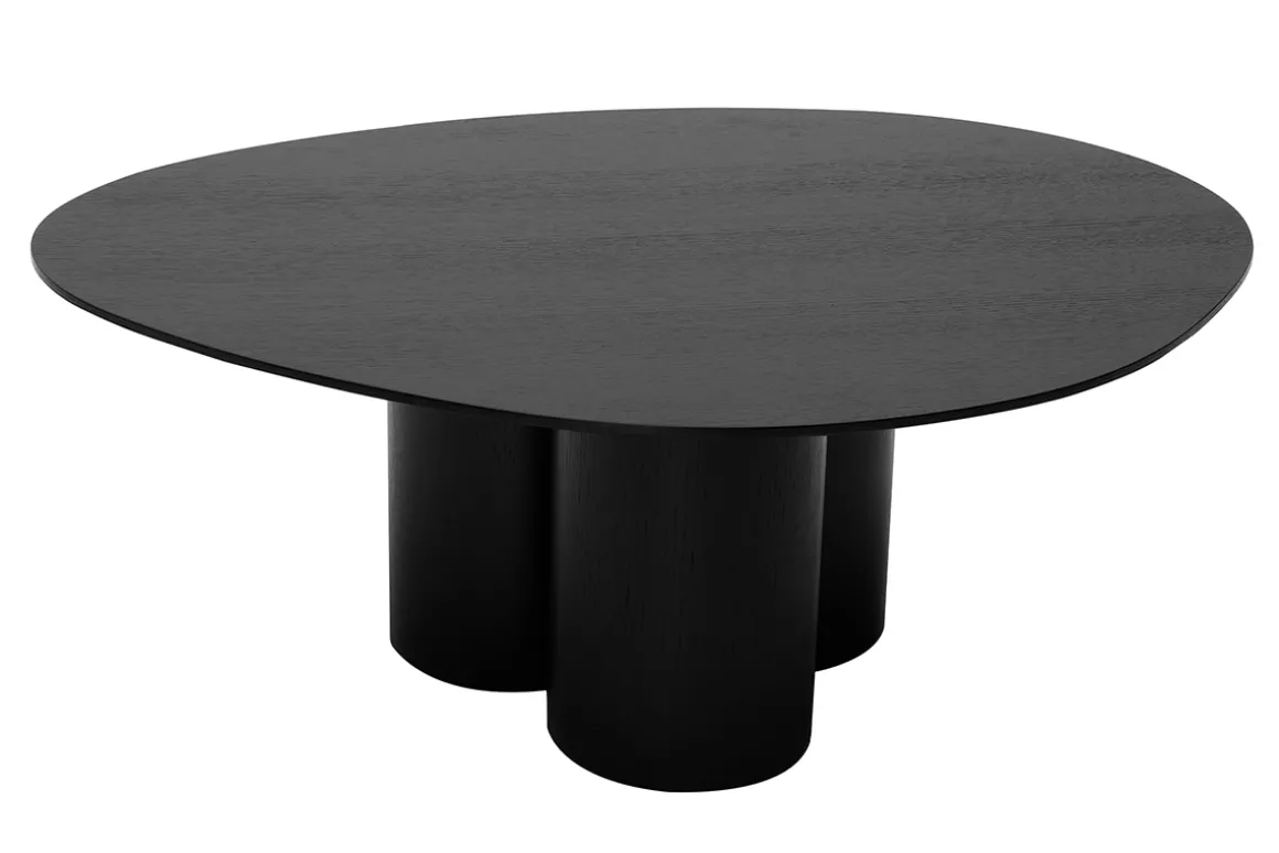 Miliboo Table Basse-Table basse design bois noir L100 cm HOLLEN