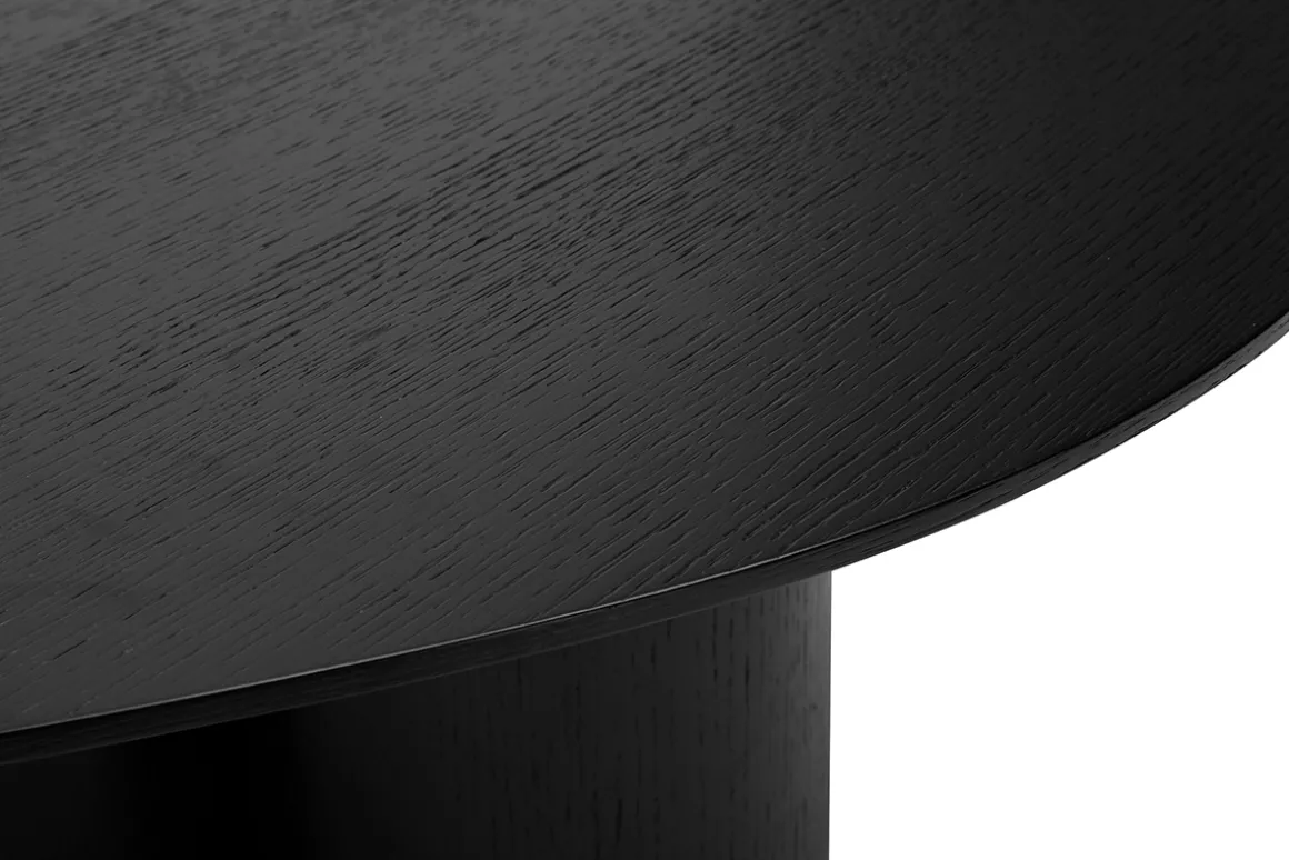 Miliboo Table Basse-Table basse design bois noir L100 cm HOLLEN