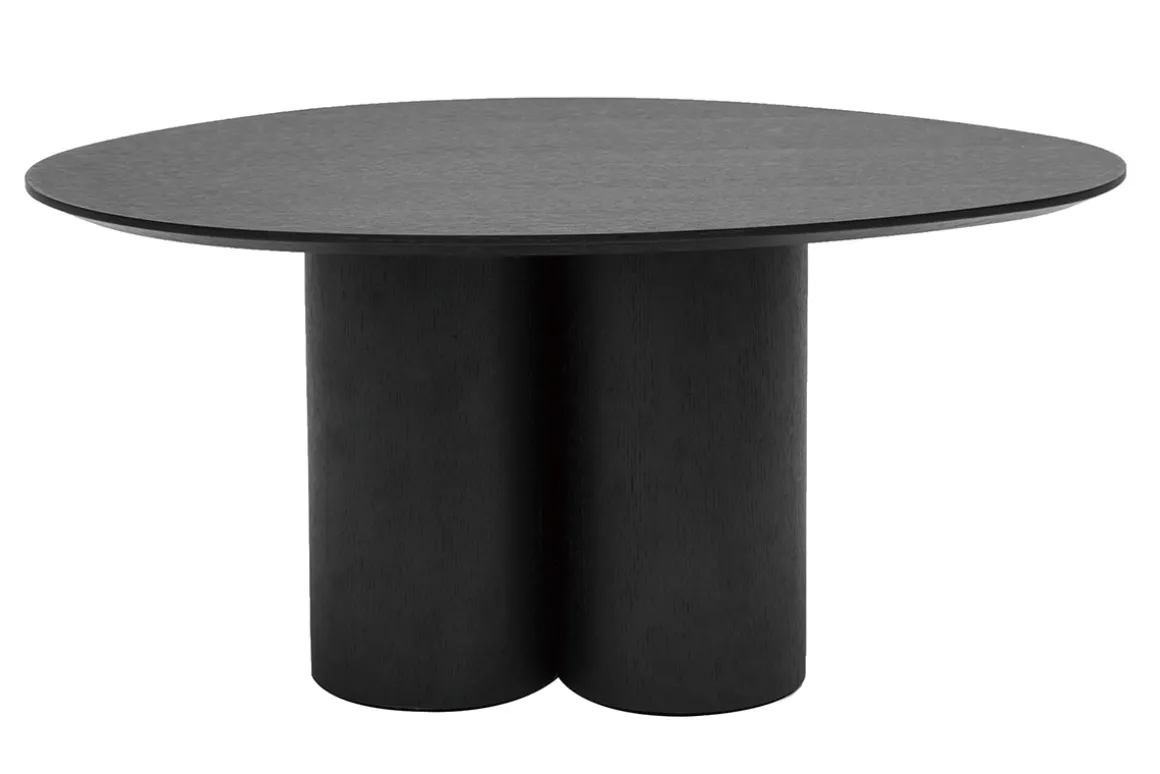 Miliboo Table Basse-Table basse design bois noir L78 cm HOLLEN