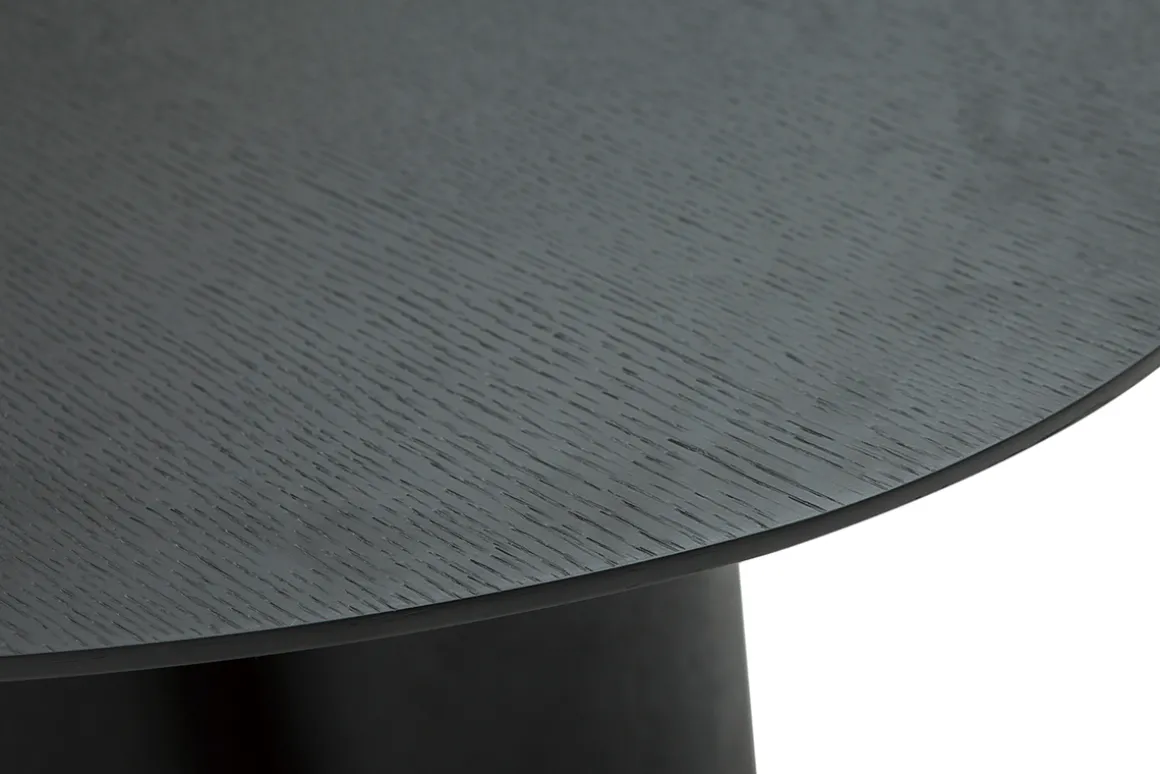 Miliboo Table Basse-Table basse design bois noir L78 cm HOLLEN