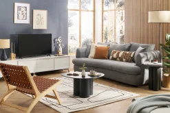 Miliboo Table Basse-Table basse design bois noir L78 cm HOLLEN