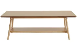 Miliboo Table Basse-Table basse rectangulaire scandinave finition chêne L120 cm BAKAR