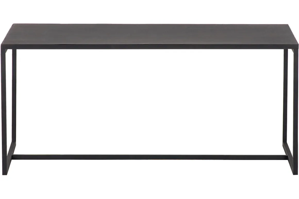 Miliboo Table Basse-Table basse rectangulaire design métal noir L100 cm KARL