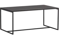 Miliboo Table Basse-Table basse rectangulaire design métal noir L100 cm KARL