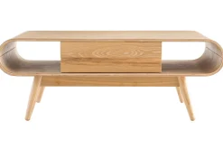 Miliboo Table Basse-Table basse rectangulaire avec rangements scandinave bois clair L120 cm BALTIK