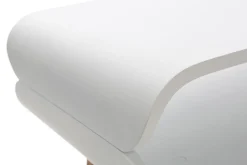 Miliboo Table Basse-Table basse rectangulaire scandinave blanc et bois clair L118 cm TAKLA