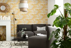 Miliboo Table Basse-Table basse ronde bois noir et métal noir D80 cm LACE