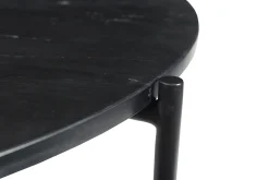 Miliboo Table Basse-Table basse ronde design en marbre noir D90 cm BUMCELLO