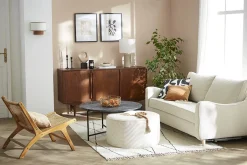 Miliboo Table Basse-Table basse ronde design en marbre noir D90 cm BUMCELLO