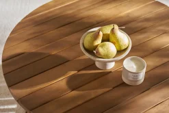 Miliboo Table Basse|Table De Jardin-Table basse ronde en bois massif D80 cm - NASSAU