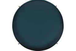 Miliboo Table Basse|Table D'appoint-Table d'appoint avec plateau réversible bleu canard / blanc D51 cm SATEEN